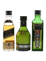 Johnnie Walker, Cutty Sark & Passport Bottled 1970s-1980s 3 x 5cl / 41%