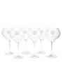 Veuve Clicquot Rich Champagne Glasses  6 x 23cm Tall