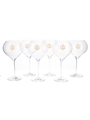 Veuve Clicquot Rich Champagne Glasses  6 x 23cm Tall