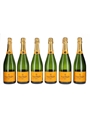 Veuve Clicquot Champagne Dummy Bottles Empty Display Bottles 6 x 75cl