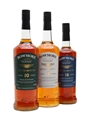 Bowmore 10,15 & 18 Year Old Aston Martin 3 x 70cl & 100cl