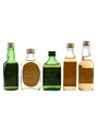 Assorted Blended Scotch Whisky Bottled 1980s 5 x 4cl-5cl
