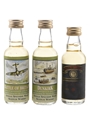 Glen Moray 12 Year Old, Battle Of Britain & Dunkirk Speyside Single Malt Bottled 1990s 3 x 5cl / 40%