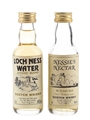 Loch Ness Water & Nessie's Nectar Bottled 1980s 2 x 5cl / 40%