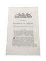 An Act To Allow, Until The Tenth Day Of November One Thousand Eight Hundred And Twenty-Four, The Exportation Of Spirits Distilled From Corn, Dated 1822 In the 3rd Year of King George IV 