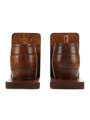 Whisky Barrel Bookends  13cm Tall