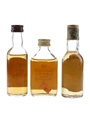 Crawford's 3 Star, Clydebank 100th Anniversary Special Reserve & Match Whisky Bottled 1980s 3 x 4.7cl-5cl