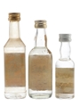 Bardinet, Commodore & Seven Pillars  3 x 2.5cl-5cl