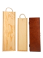 Wooden Presentation Wine Boxes Empty Single Bottle & Magnum
