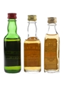 Blair Athol 8 Year Old, Black Bottle & Old Bushmills Bottled 1970s 3 x 4.7cl-5cl / 40%