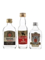Cossack, Huzzar & Zamoyski Bottled 1970s-1980s 3 x 5cl