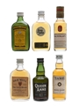 Blended Scotch Whisky Miniatures Bottled 1970s - Cutty Sark, Teacher's, Old Mull 6 x 5cl / 40%