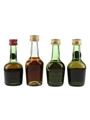 Courvoisier Three Star Luxe, Hennessy VSOP & Otard 3 Star Bottled 1970s-1980s 4 x 3-5cl
