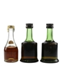 Albert Robin VSOP, Prince Hubert De Polignac VSOP & 3 Star Bottled 1970s 3 x 4.2cl / 40%