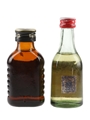 Bobadilla 103 & Hardy's Black Bottle Brandy Bottled 1970s-1980s 2 x 5cl