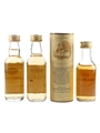 Auchentoshan 10 Year Old, Glen Garioch 8 Year Old & Longmorn 15 Year Old Bottled 1980s 3 x 5cl / 43%
