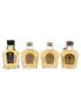 Crown Royal & Canadian Club Bottled 1970s-1980s 4 x 5cl / 40%