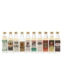Assorted Blended Scotch Whisky Bottled 1980s 10 x 1.1cl / 40%