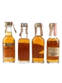 Assorted Bourbon Whiskey Bottled 1980s 4 x 4.7cl-5cl