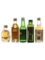 Dimple, Grant's, MacArthur's, Passport & Teacher's Bottled 1970s 5 x 4.7cl