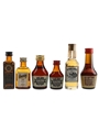 Cointreau, Irish Mist, Lazzaroni Amaretto, Sothern Comfort & Tia Maria Bottled 1970s-1980s 6 x 2.84cl-5cl