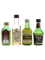 Dewar's De Luxe Ancestor, Rob Roy, Sheep Dip 8 Year Old & Vat 69 Bottled 1980s 4 x 5cl