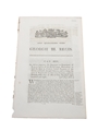 Act To Empower The Importers Or Proprietors Of Rum Or Spirits To Land The Same In Ireland, Dated 1801 In the 42nd Year of King George III 