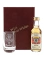 Clan Hamilton Finest Malt Glass Set Flower Of Scotland - Bottled 1980s 5cl / 40%