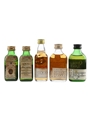 Ancestor, Ne Plus Ultra, Highland Queen, Mackinlay's & Queen Anne Bottled 1970s-1980s 5 x 4.7cl-5cl / 43%