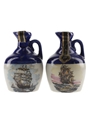 Rutherford's Ceramic Decanters Bottled 1980s 2 x 5cl / 40%