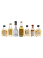 Assorted Brandy Pedro Domecq, Armagnac Brandy,  Napoleon Brandy, XO Brandy, Cyprus Brandy, Keo Brandy & Osborne Brandy 7 x 3cl-5cl