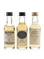 Deanston 12 Year Old, Scottish Parliament 10 Year Old & MacDuff 12 Year Old Bottled 1990s-2000s 3 x 5cl / 40%