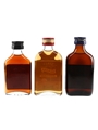 Captain Morgan Black Label, Lang's Banana & 'Shipmate' Dark Rum Bottled 1970s 3 x 5cl / 40%