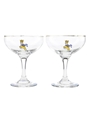 Babycham Champagne Coupe Glasses  