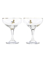 Babycham Champagne Coupe Glasses  