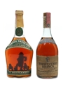 Branca & Beccaro Italian Brandy Bottled 1960 - 1970s 2 x 75cl / 42%