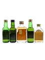 Burns Nectar, George Baxter, Old Inverness, Clan Malt Robertson & Royal Wedding 1981 Bottled 1970s-1980s 5 x 5cl / 40%