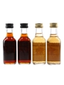 Captain Morgan Black Label & Spiced Rum Bottled 1980s-1990s 4 x 5cl