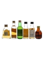 Bell's 8, Falcon, House Of Commons 12, Johnnie Walker Black Label 12, Kenmore & Robbie Burns Bottled 1980s-1990s 6 x 5cl / 40%