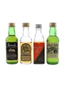 Long John, Harrods 12 Year Old, Master Of Arts & Wild Oats Bottled 1980s 4 x 5cl