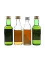 Long John, Harrods 12 Year Old, Master Of Arts & Wild Oats Bottled 1980s 4 x 5cl
