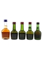 Courvoisier Three Star Luxe, VS & VSOP Bottled 1970s-1980s 4 x 3-5cl