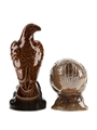 Beneagles Eagle & Haggis Ceramic Decanter Bottled 1980s 2 x 5cl / 40%