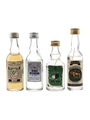 Zubrowka Grasovka Bison Brand Vokda, Bison Vodka, Polmos Jarzrbiak & Wyborowa Bottled 1970s-1980s 4 x 5cl