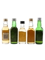 Dew Of Ben Nevis, Cutty Sark, Glen  Grant, Red Hackle & William Lawson's Bottled 1970s-1980s 5 x 5cl