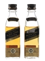 Johnnie Walker Black Label 12 Year Old Bottled 1990s 2 x 5cl / 40%