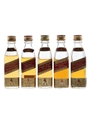 Johnnie Walker Red Label Bottled 1980s 5 x 5cl / 40%