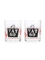 Whisky Tumblers Ballantine's, Haig, Long John & Vat 69 2 x 8.5cm Tall