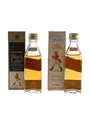 Johnnie Walker Black Label & Red Label Bottled 1970s 2 x 5cl / 40%