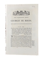 An Act To Permit...The Warehouse Of Spirits In Ireland For Exportation 1804 King George III 